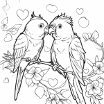 Alla hjärtans dag Leta räkna och färglägg - bild 2