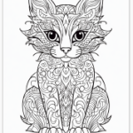 101 hundar och katter Zentangle - bild 12