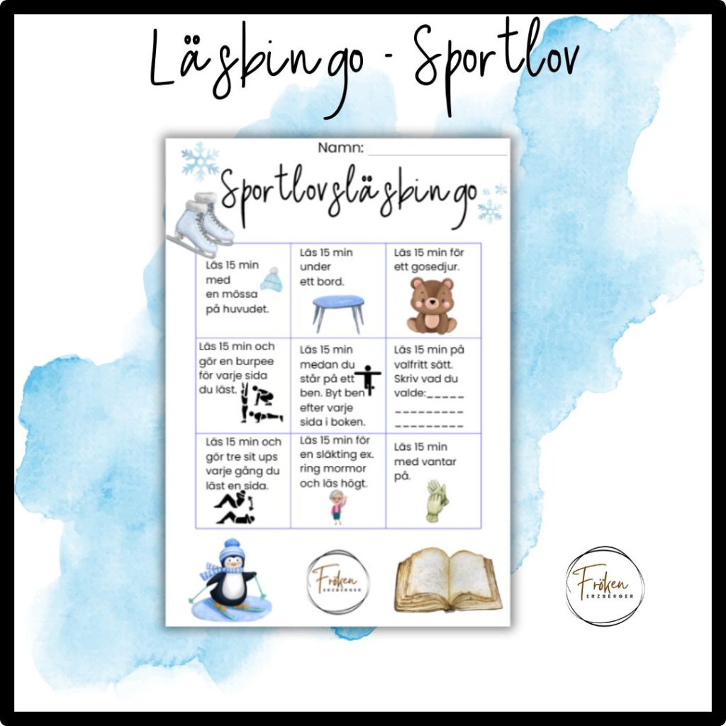 Läsbingo sportlov