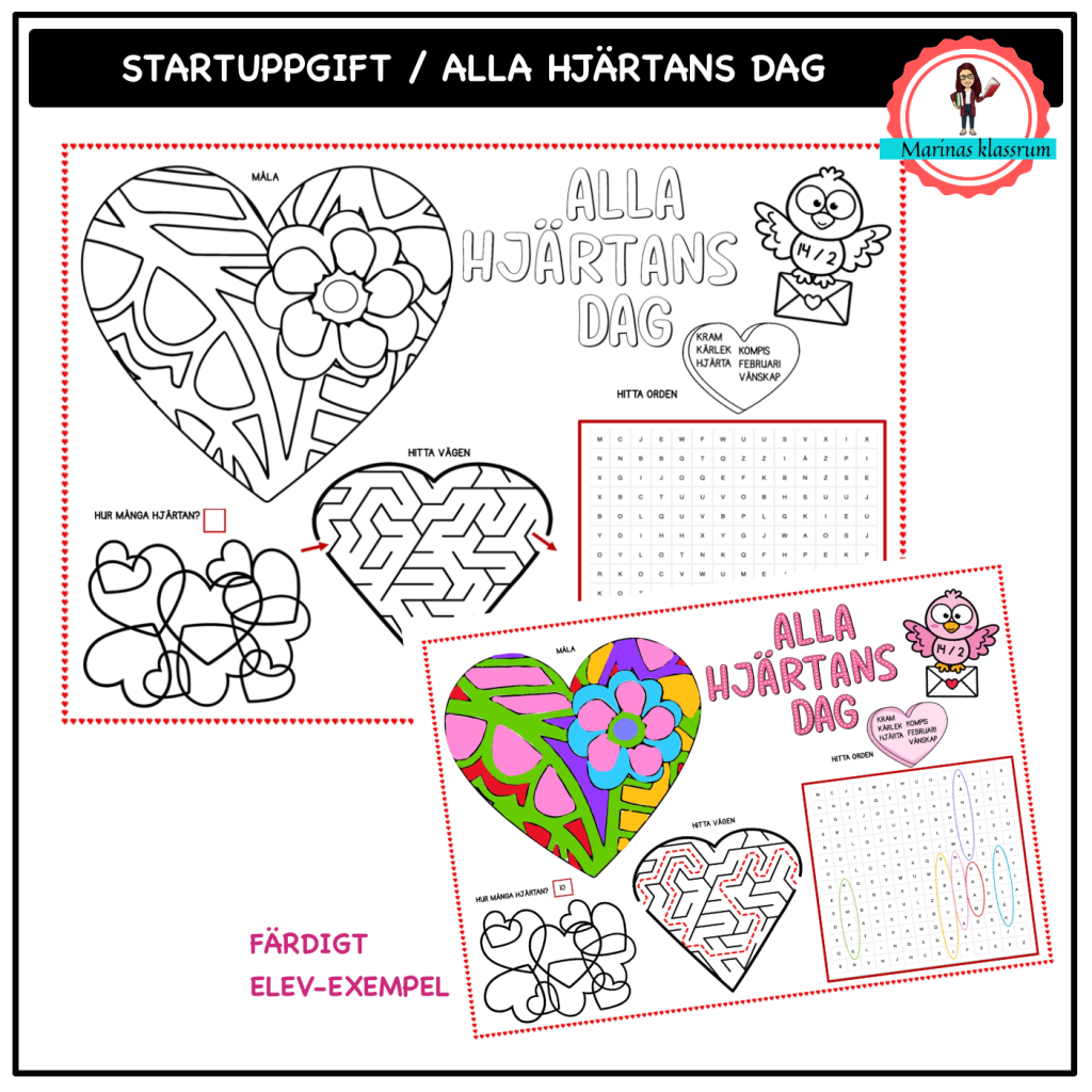 Alla hjärtans dag – startuppgift