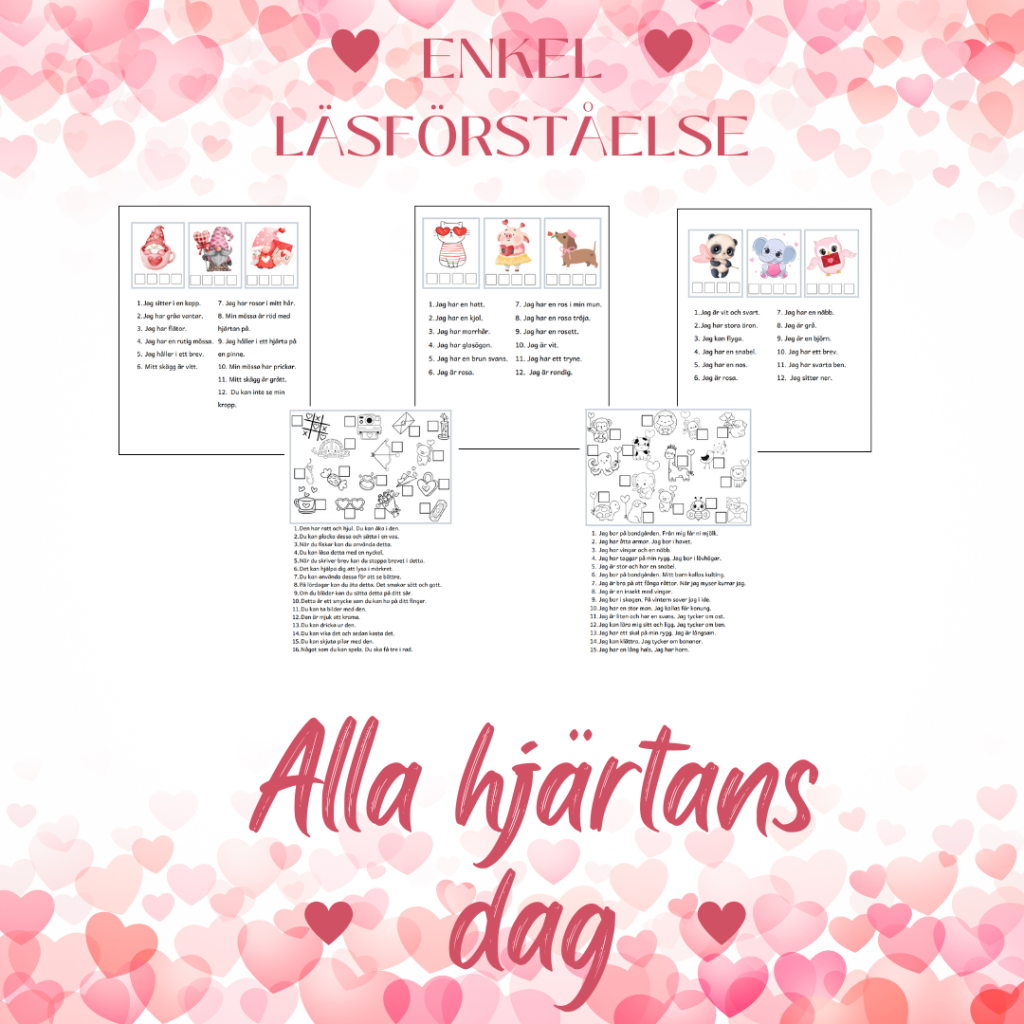 Enkel läsförståelse – Alla hjärtans dag