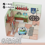 Pyssla dockhus – garage - bild 1