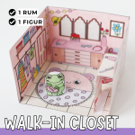 Pyssla dockhus – walk-in closet - bild 1