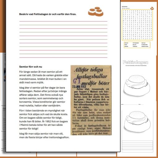 Fettisdagen - ett häfte om semlor och semmeldagen