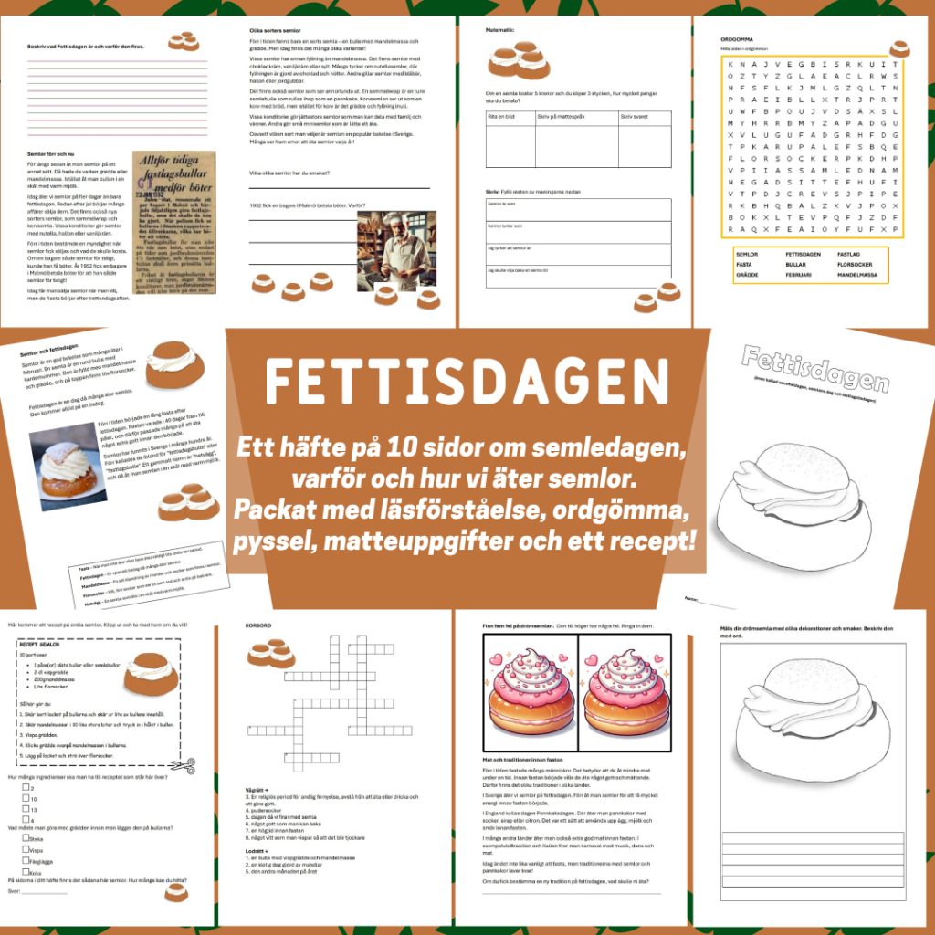 Fettisdagen – ett häfte om semlor och semmeldagen
