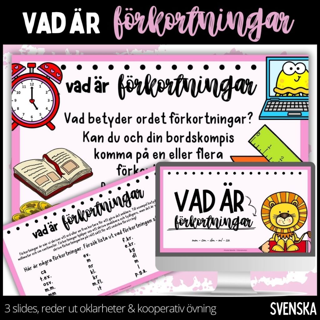 Förkortningar – presentation