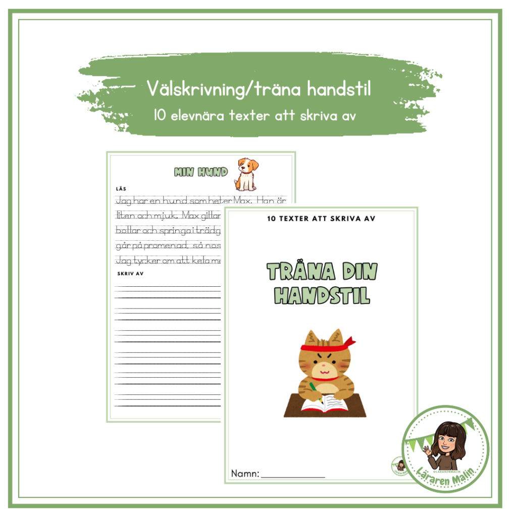 Träna din handstil/välskrivning 2