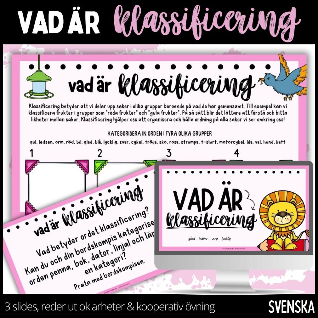 Klassificering – presentation