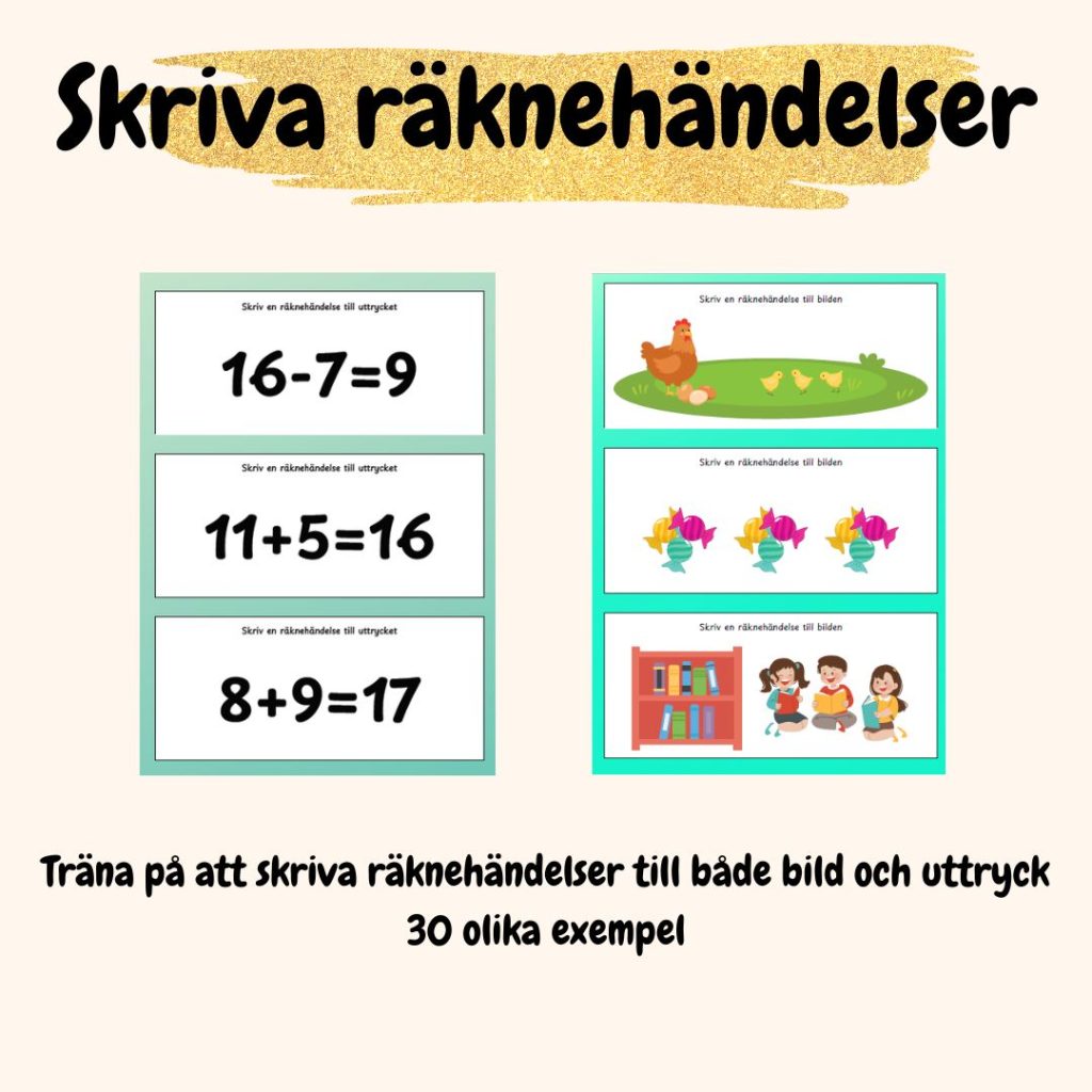 Skriva räknehändelser till bild och uttryck