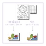 Pusselteckning Jorden och barnen - bild 2