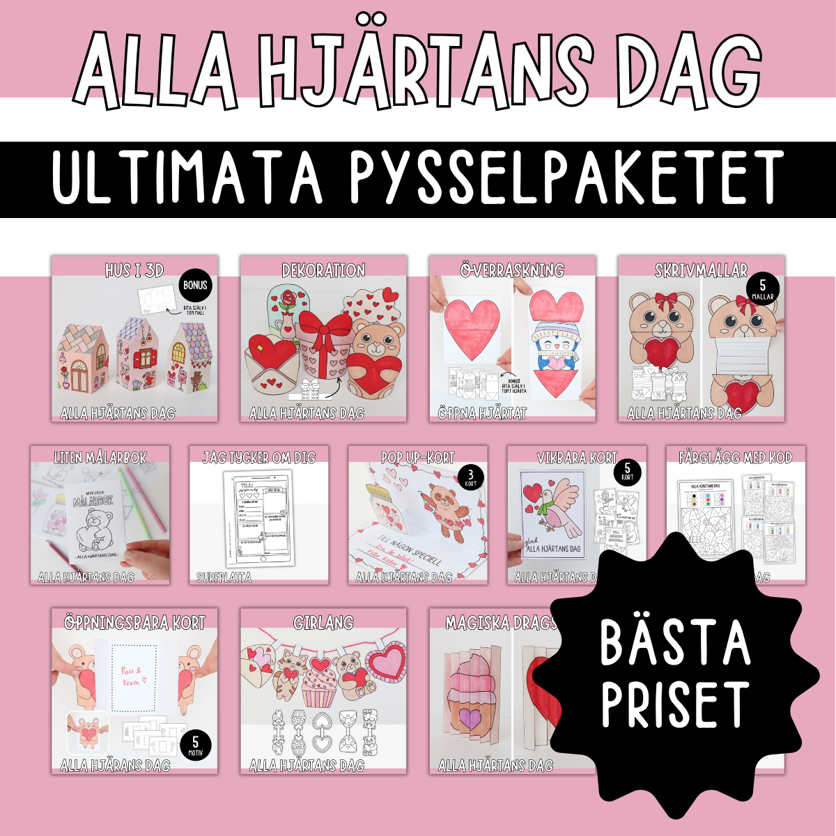 Alla hjärtans dag - Ultimata pysselpaket