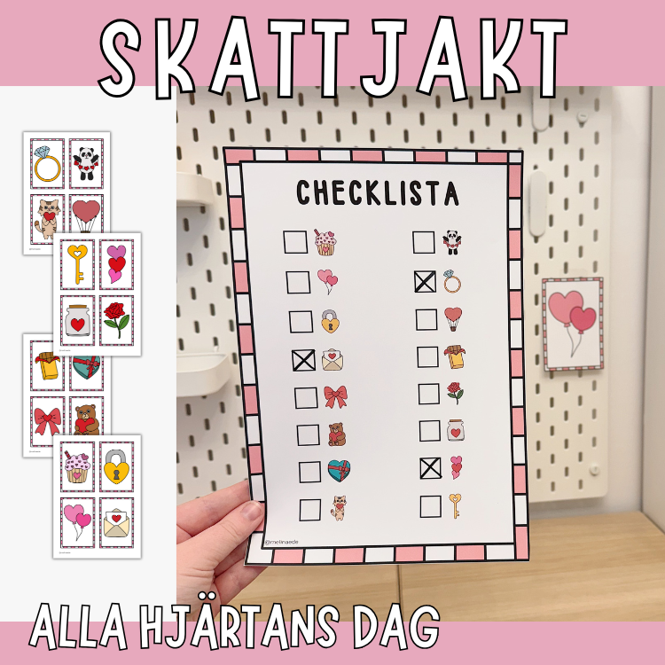 Skattjakt – alla hjärtans dag