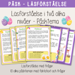 Påsk – Läsförståelse om påsken – 10 olika texter i två olika nivåer - bild 1