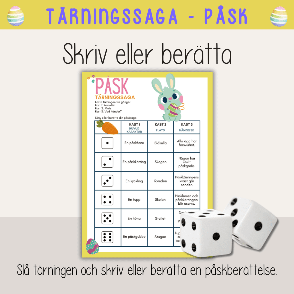 Påsk – Tärningssaga Påsktema