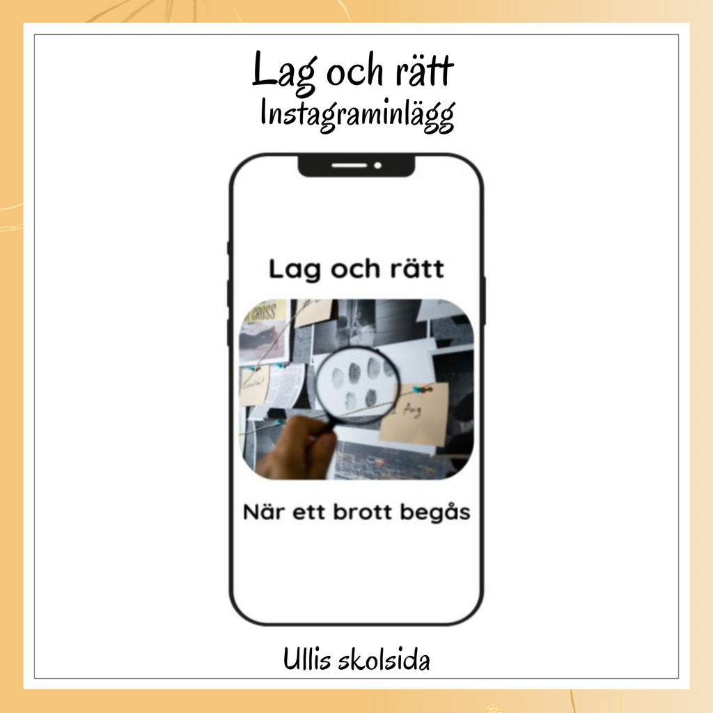 Lag och rätt – Instagraminlägg