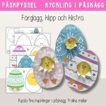 Påsk – Påskpyssel – Kyckling i påskägg - bild 1