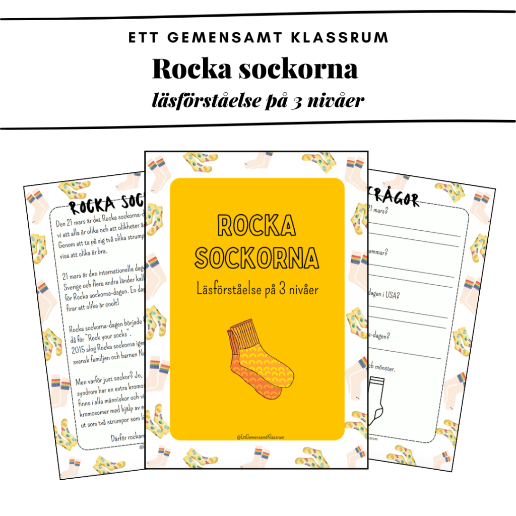 Rocka sockorna – läsförståelse på 3 nivåer