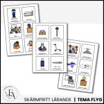 Memory och ordkort – Tema Flyg och Flygplats - bild 2