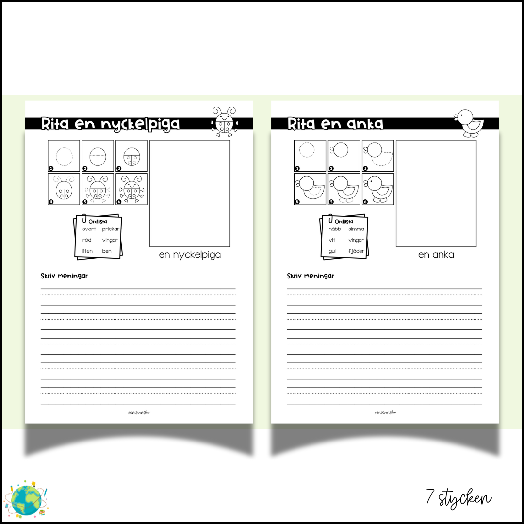 Vår - Rita efter instruktion
