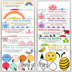 Vår – Färglägg, klipp och klistra vårfigurer – Vårtema - bild 3