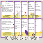 Påsk – Läsförståelse om påsken – 10 olika texter i två olika nivåer - bild 2
