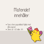 Påsk – Stora pysselblad i A3 – Bordstabletter - bild 2