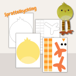 Påsk – Sprattelfigurer påskpyssel – Påsktema - bild 2