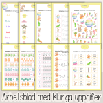 Påsk – Arbetshäfte bokstäver siffror färger former - bild 2