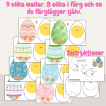 Påsk – Påskpyssel – Kyckling i påskägg - bild 2