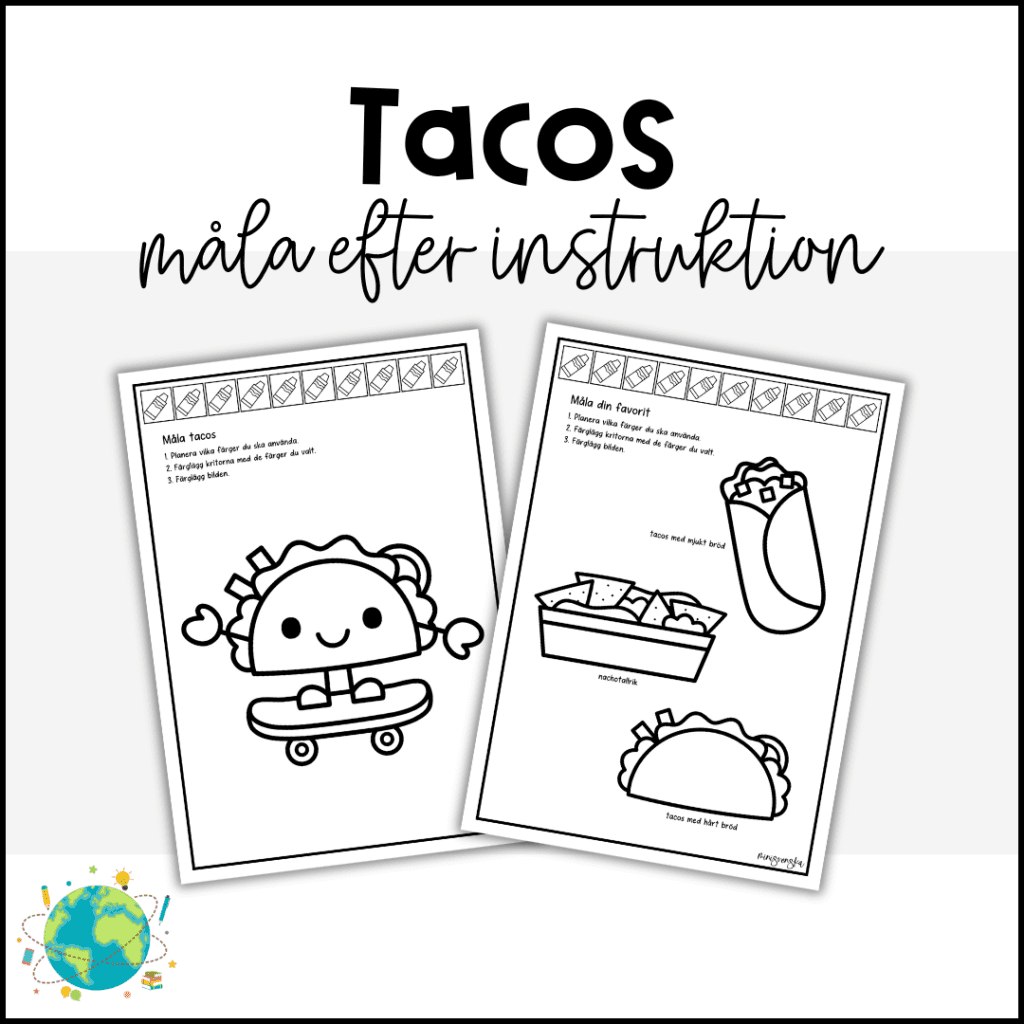 Tacos – Måla efter instruktion