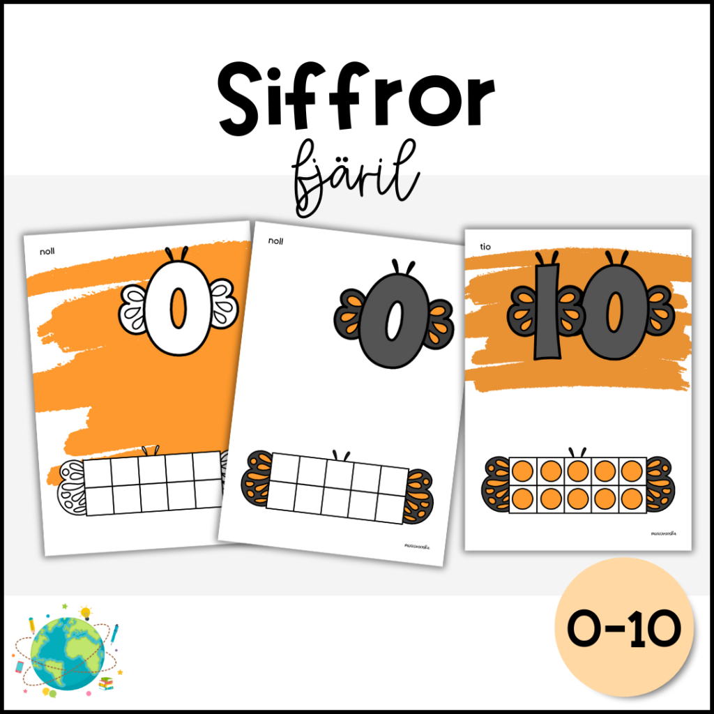 Siffror – Fjäril
