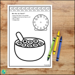 Klockan – Måla efter instruktion - bild 2