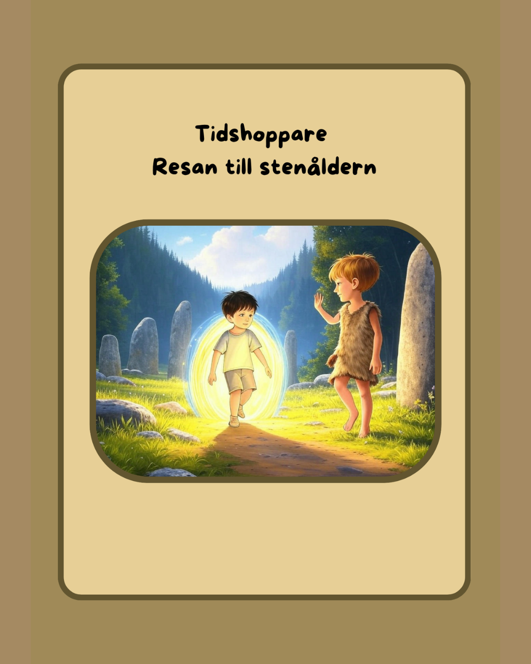 Tidshoppare "Resan till stenåldern" - Ett interaktivt läsäventyr (komplett)