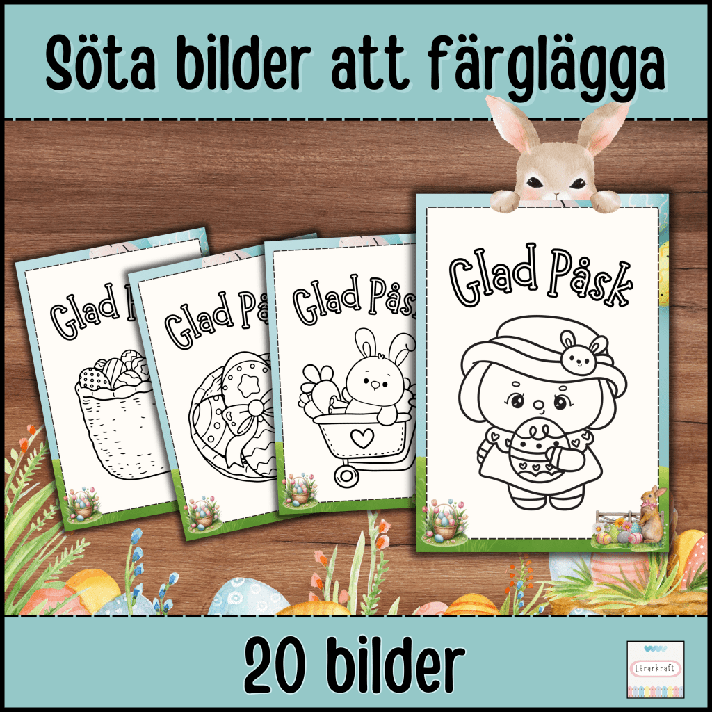 PÅSK: Färglägga bilderna