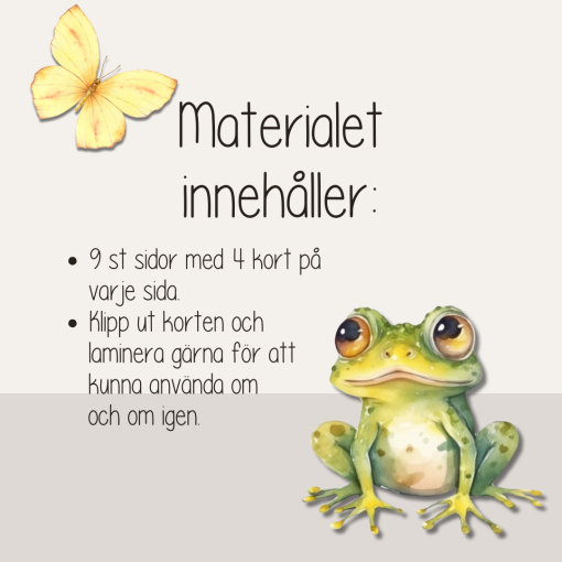 Vår - Rörelselkort med vårtema - rörelsepaus