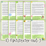 Vårtema – Läsförståelse i tre olika nivåer – Tio olika ämnen om våren. - bild 4