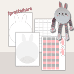 Påsk – Sprattelfigurer påskpyssel – Påsktema - bild 3