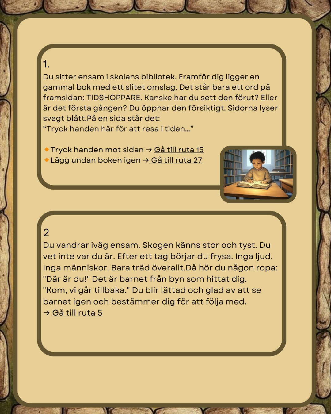 Tidshoppare "Resan till stenåldern" - Ett interaktivt läsäventyr (komplett)