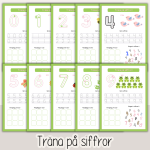 Vår – Arbetshäfte bokstäver och siffror – tema Våren - bild 4