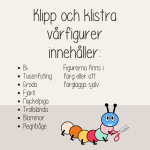 Vår – Färglägg, klipp och klistra vårfigurer – Vårtema - bild 4