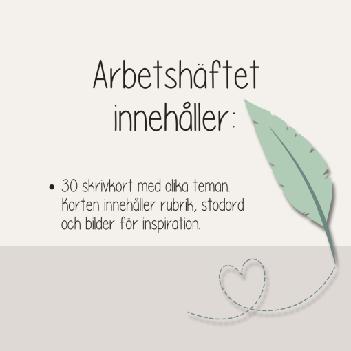 Skrivkort - Inspiration till berättelser - skrivande