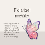 Fjärilar – Pysselhäfte med fjärilstema – Fjärilarnas liv - bild 4