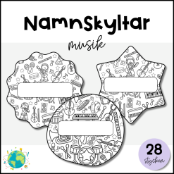 Måla namnskyltar - Musik