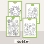 Vår – Arbetshäfte bokstäver och siffror – tema Våren - bild 5