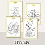 Påsk – Arbetshäfte bokstäver siffror färger former - bild 5