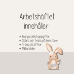 Påsk – Arbetshäfte bokstäver siffror färger former - bild 6