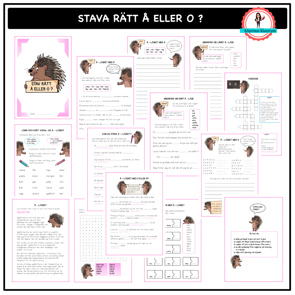 Stava rätt Å eller O?