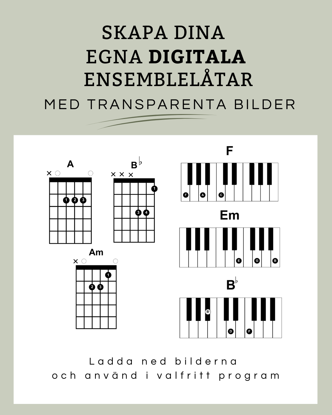 Mallar till ensemblelåtar