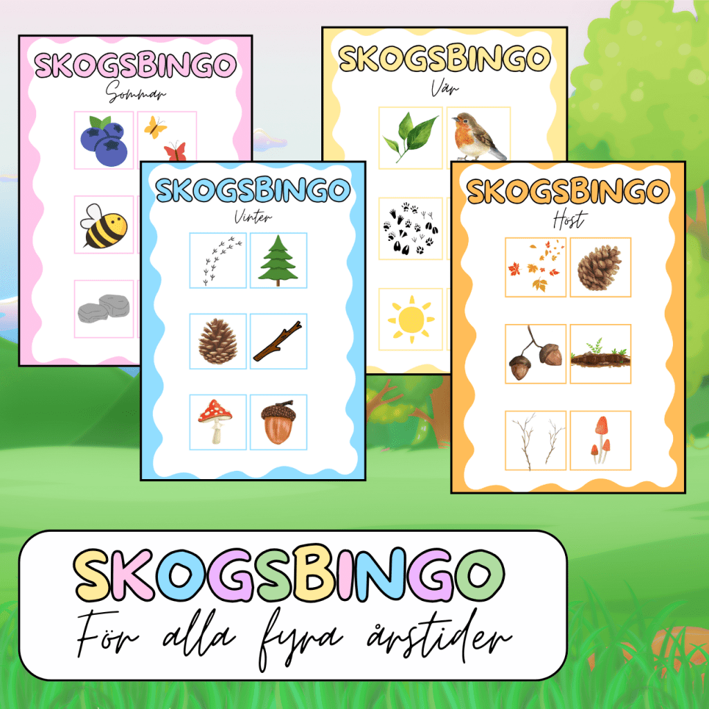 Skogsbingo – för alla fyra årstider