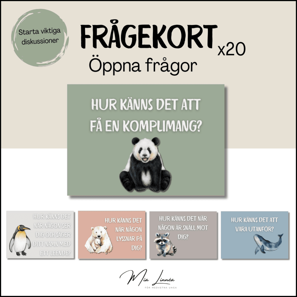 Frågekort: Öppna frågor